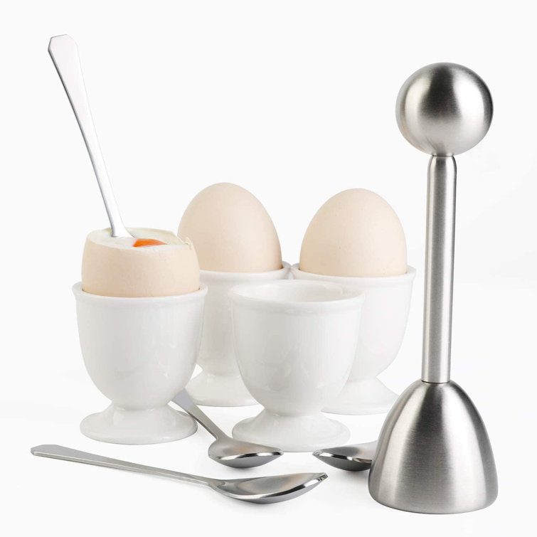 Red Barrel Studio® Egg Cracker Topper Set For Soft Hard Boiled Eggs